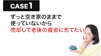 ずっと空き家のままで使っていないから売却して老後の資金に充てたい